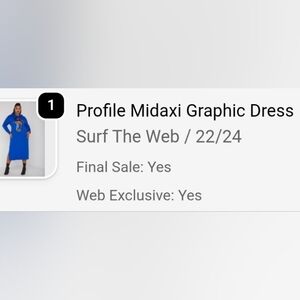 Blue Midaxi Graphic Hoodie Dress.